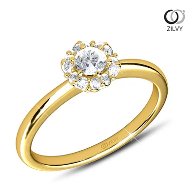 แหวนเพชร Dahlia Aura