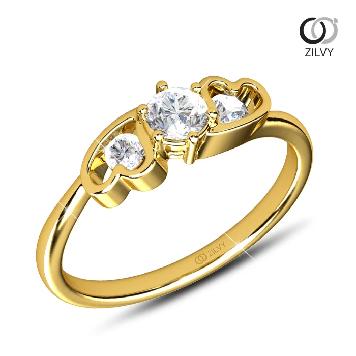 Elara Three Stone — Real piece