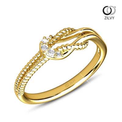 แหวนเพชร Odette Twist