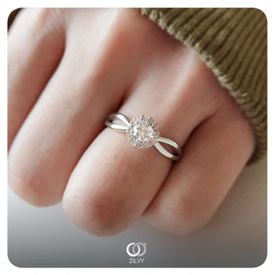 แหวนเพชร Rosette Aura