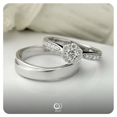 แหวนเพชร Zinnia Aura