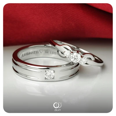 แหวนเพชร Astrid Trinity