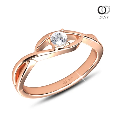 แหวนเพชร Fleur Twist