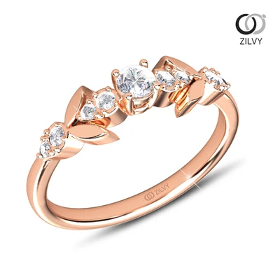 แหวนเพชร Fleur Band