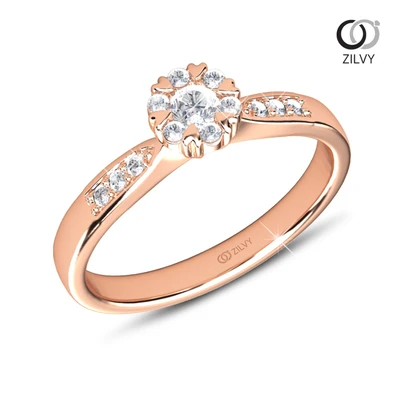 แหวนเพชร Jade Cluster