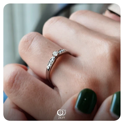 แหวนเพชร Olympe Duo