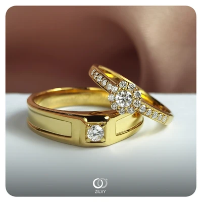 แหวนเพชร Harlow Halo