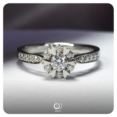 แหวนเพชร Leonora Halo