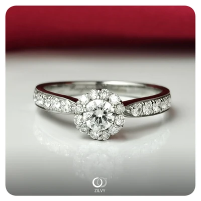 แหวนเพชร Ivy Halo