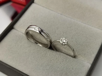 แหวนเพชร Lavande Halo