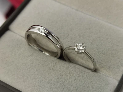 แหวนเพชร Lavande Halo