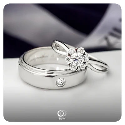 แหวนเพชร Louisa Halo