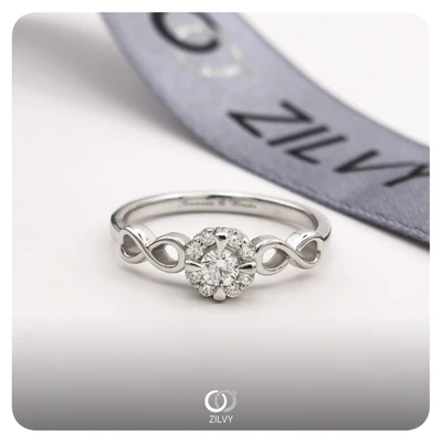 แหวนเพชร Saskia Halo