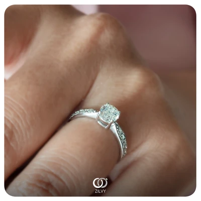 แหวนเพชร Estelle Duo