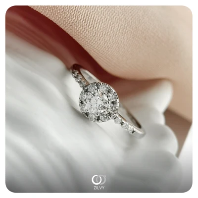 แหวนเพชร Juliette Halo