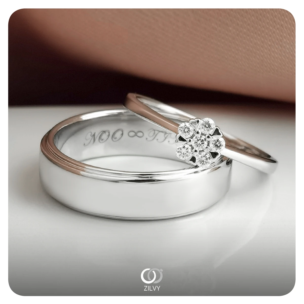 แหวนเพชร Sylvie Cluster