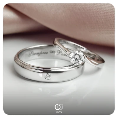 แหวนเพชร Rosette Solitaire