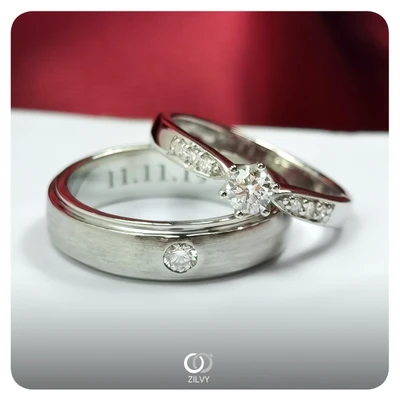 แหวนเพชร Mila Duo