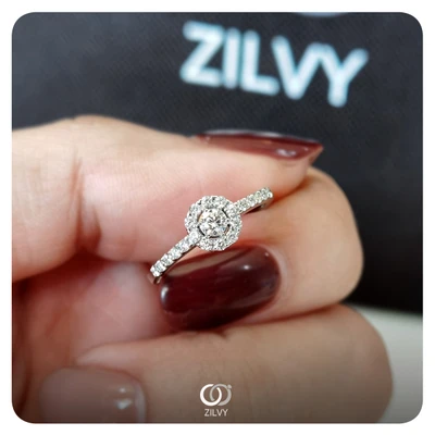 แหวนเพชร Riviera Halo