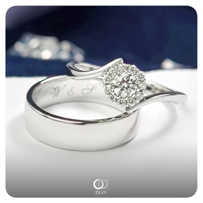 แหวนเพชร Daphne Halo