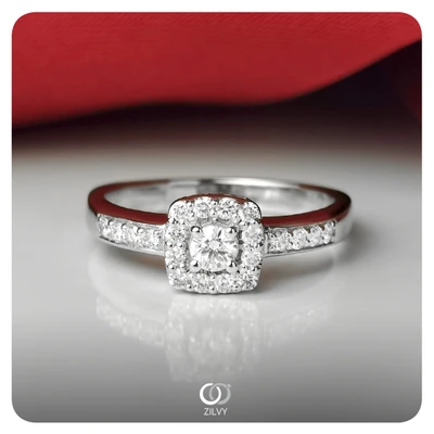 แหวนเพชร Nadia Halo