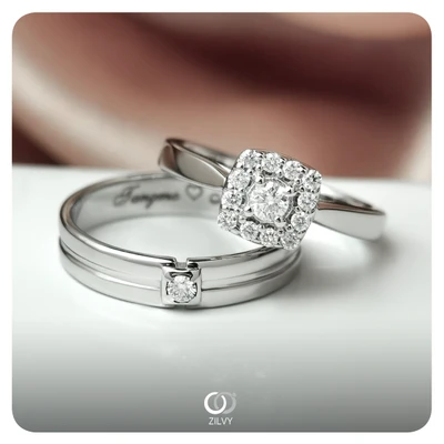 แหวนเพชร Bianca Halo