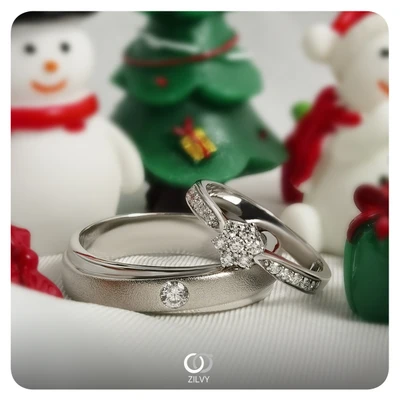 แหวนเพชร Noelle Cluster