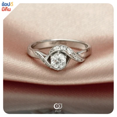 แหวนเพชร Lucienne Flanked