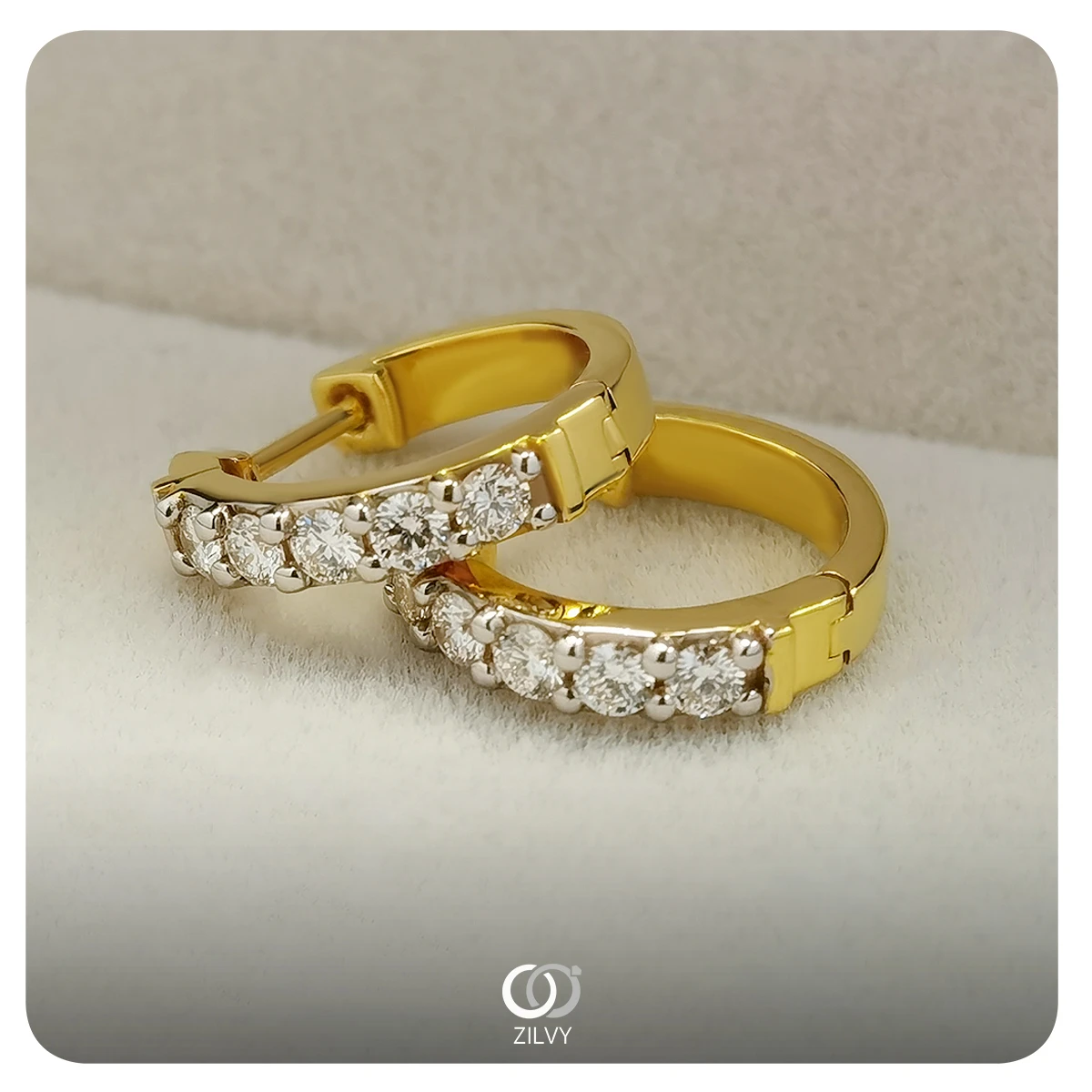 แหวนเพชรฝังสอด Odette — ภาพงานจริง