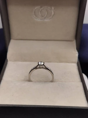 แหวนเพชร Saskia Flanked