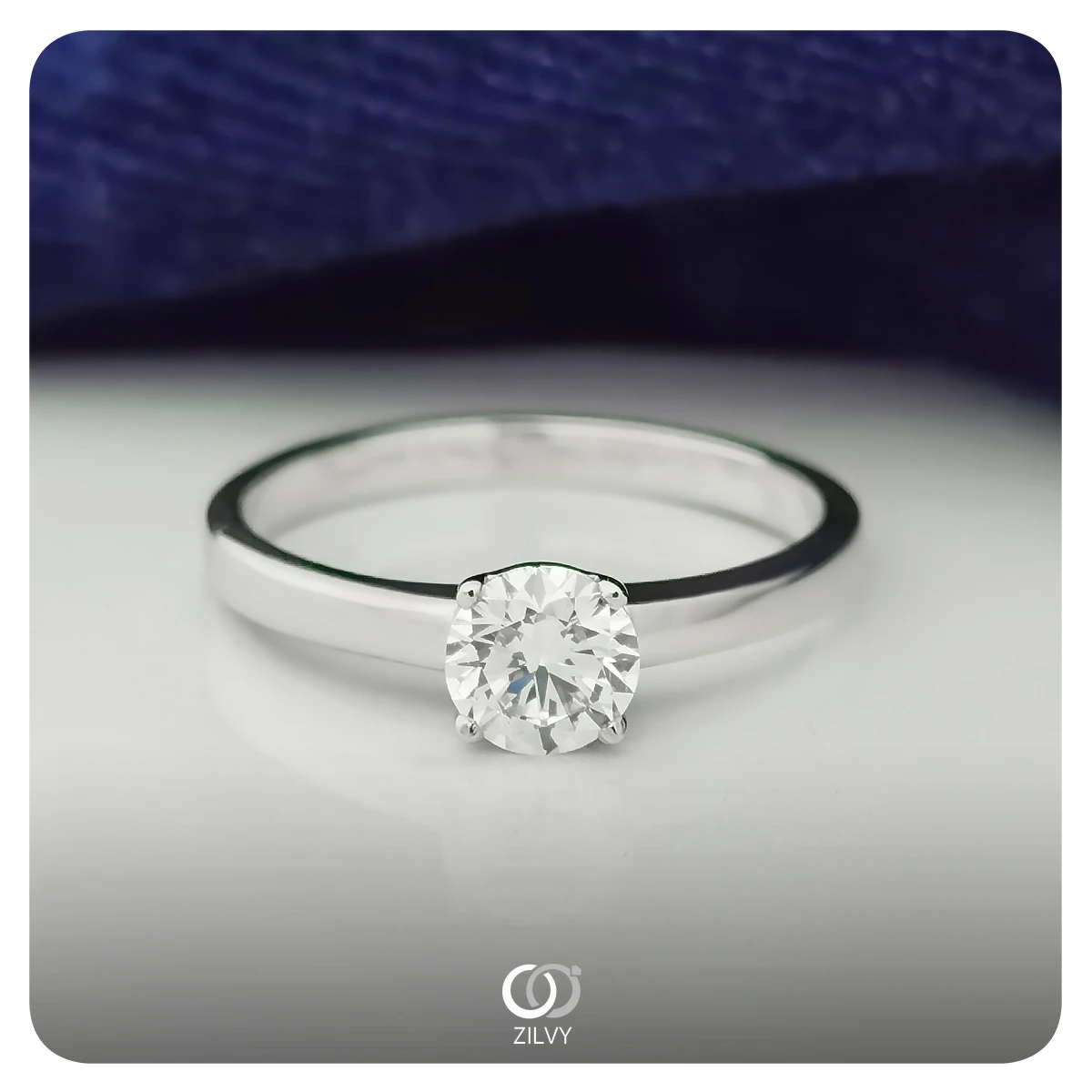 แหวนเพชรเม็ดเดี่ยว Odette — ภาพงานจริง